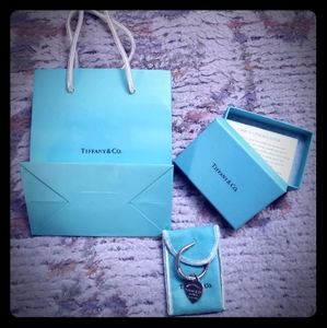 Tiffany heart pendant horseshoe key holder